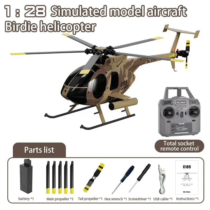 1:28 Remote Control Helicopter Simulation Md500 Fixed Height