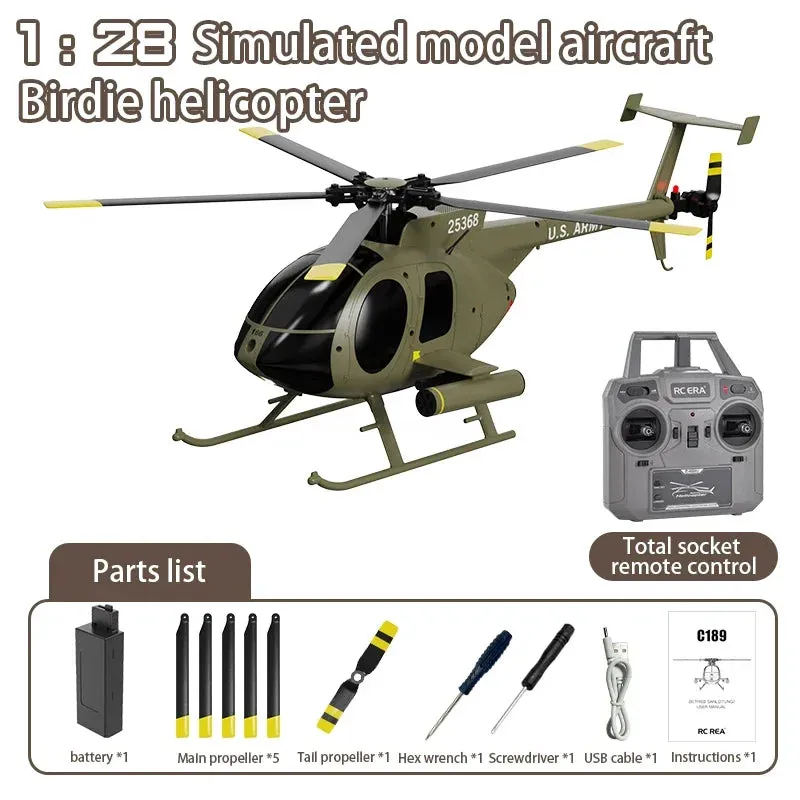 1:28 Remote Control Helicopter Simulation Md500 Fixed Height