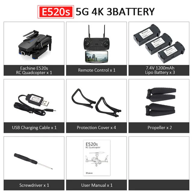 16mins Flight Time Foldable RC Camera Drones