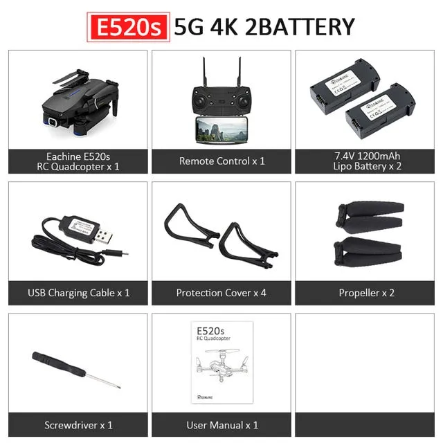 16mins Flight Time Foldable RC Camera Drones
