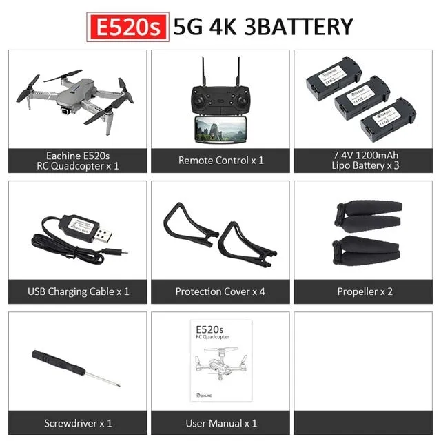 16mins Flight Time Foldable RC Camera Drones
