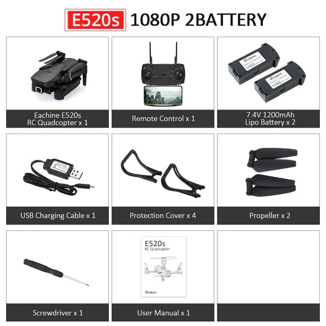 16mins Flight Time Foldable RC Camera Drones