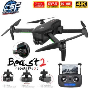 2020 NWE SG906/SG906 Pro 2 drone 4k HD mechanical 3-Axis gimbal camera 5G wifi gps system supports TF card drones distance 1.2km