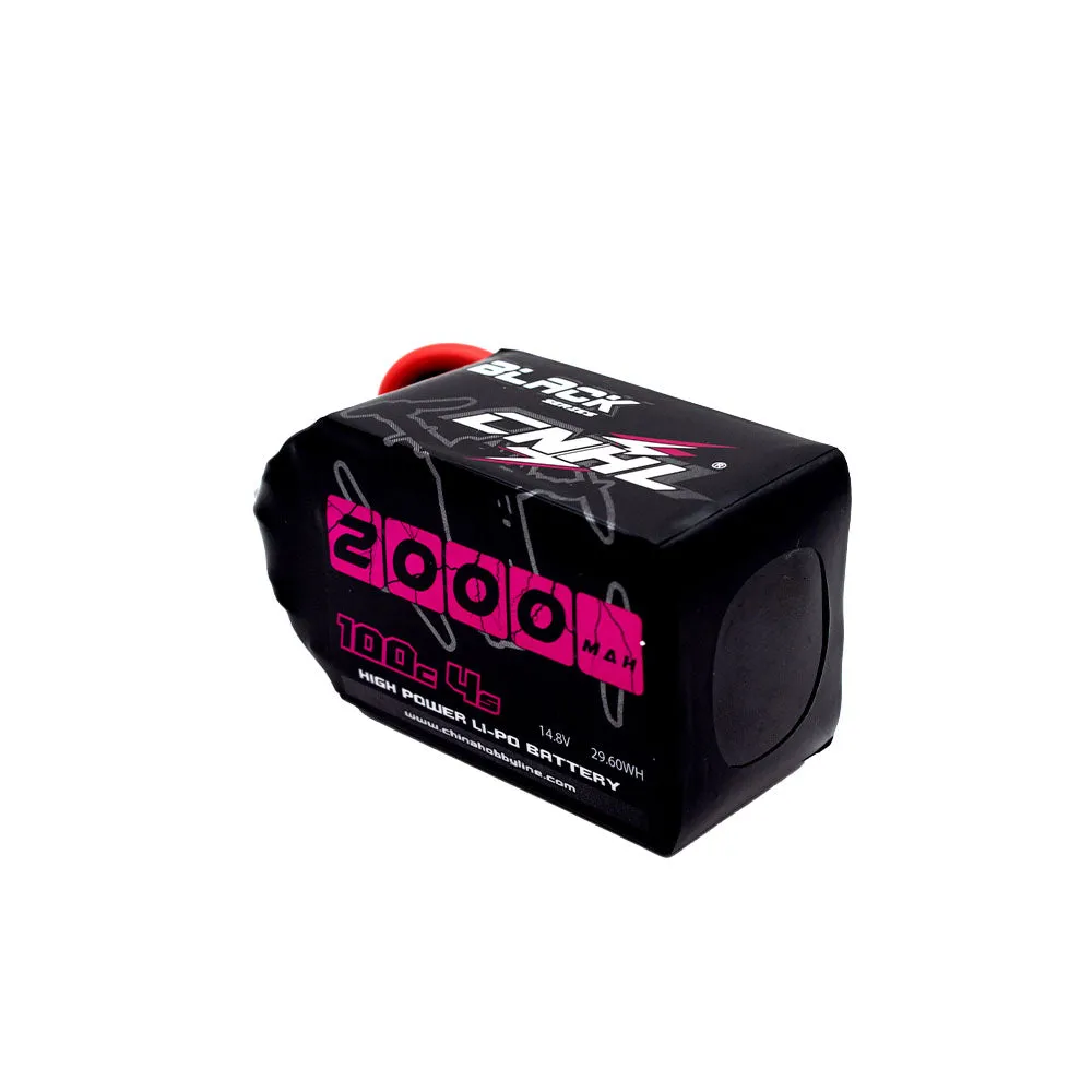 4 Packs CNHL Black Series 2000mAh 14.8V 4S 100C Lipo Battery with XT60 Plug - UK Warehouse