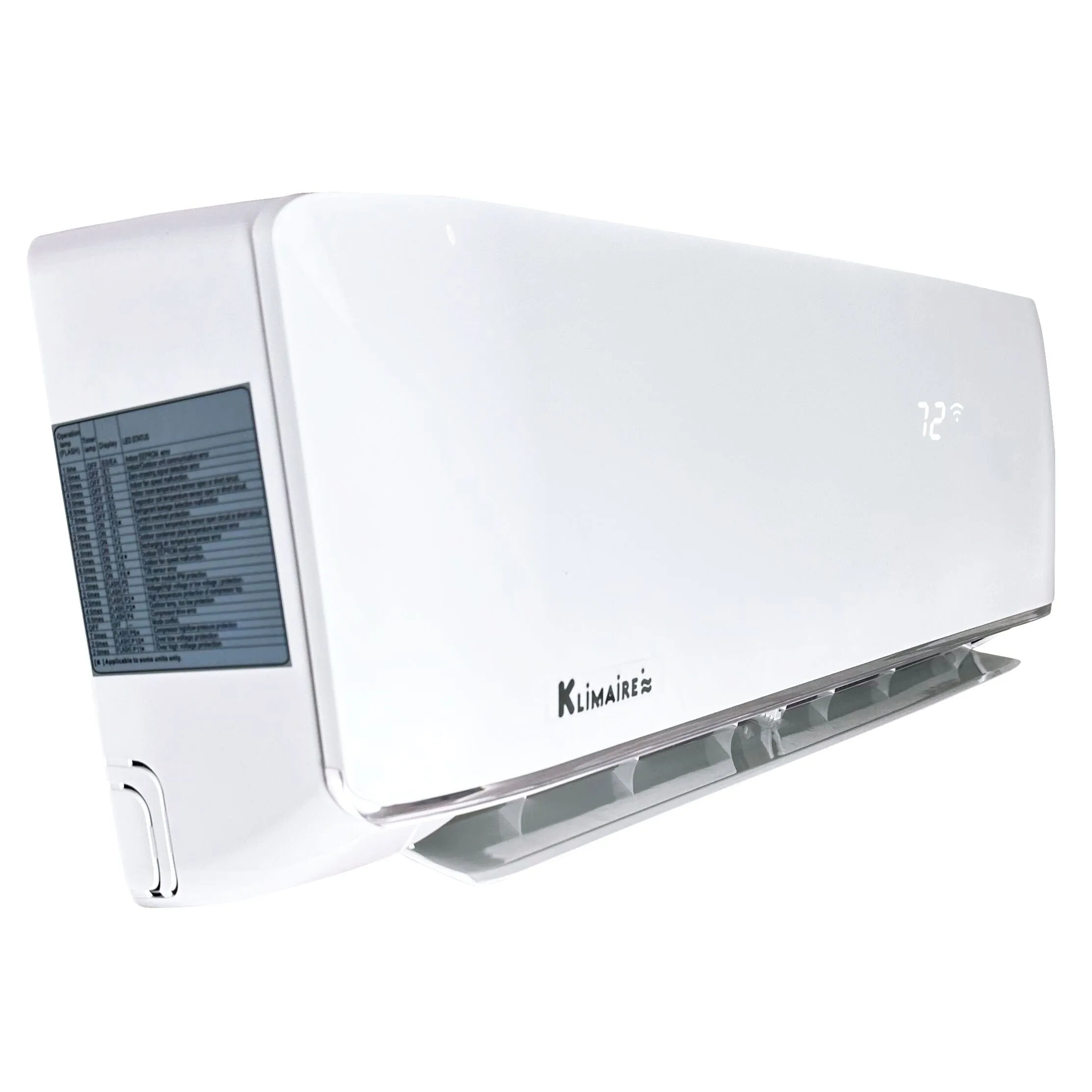 4-Zone Klimaire 21.1 SEER2 Multi Split Wall Mount Floor-ceiling Air Conditioner Heat Pump System 12 12 12 24