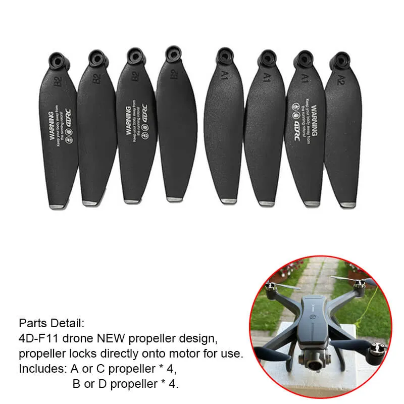 4D-F11 GPS Drone Accessories Optional (spare battery charging cable/spare propeller/landing stand)