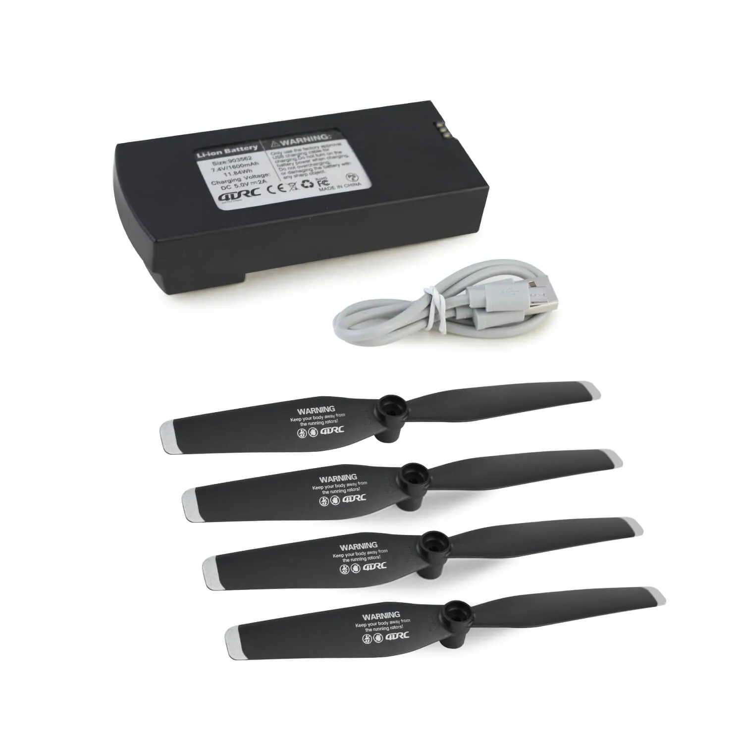 4D-F6 GPS Drone Accessories Optional (spare battery   charging cable / spare propeller)