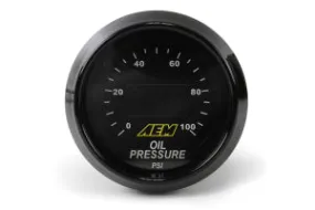 AEM Electronics Oil Pressure Gauge Digital 52mm | Universal (aem30-4401)
