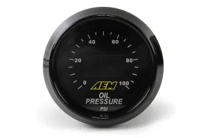 AEM Electronics Oil Pressure Gauge Digital 52mm | Universal (aem30-4401)