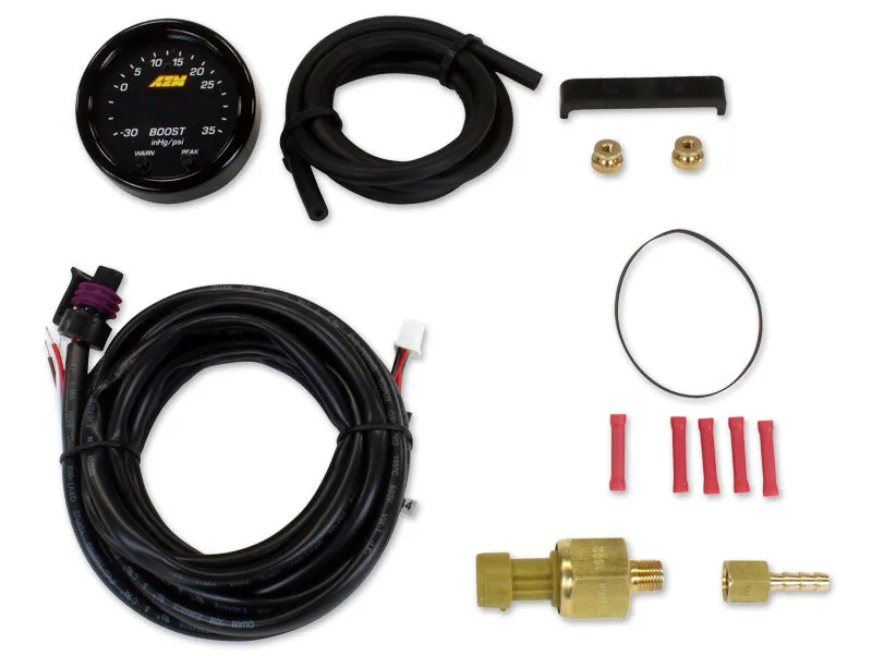 AEM X-Series -30in/Hg~35 PSI Boost Display Gauge - 30-0306