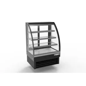 American Chef 35″ Curved Glass Floor Refrigerated Display Case DCC35