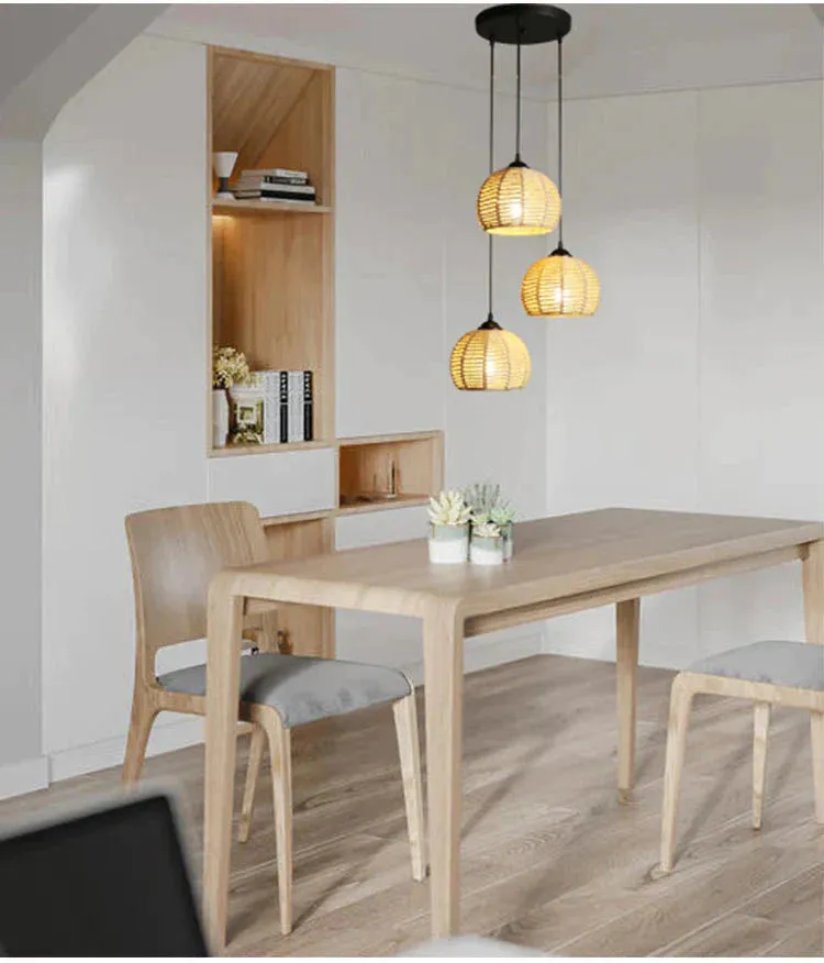 American Round Hemp Rope Chandelier