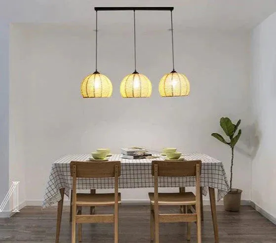 American Round Hemp Rope Chandelier
