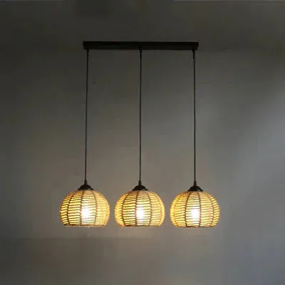 American Round Hemp Rope Chandelier