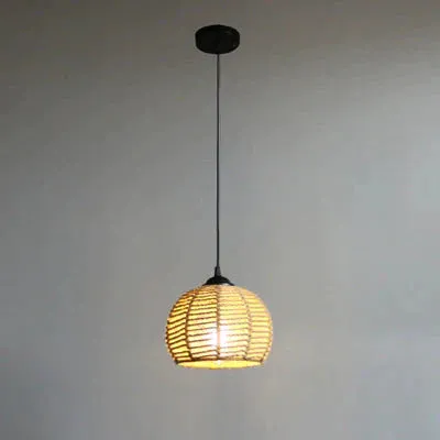 American Round Hemp Rope Chandelier