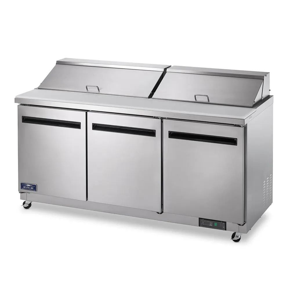 Arctic Air AST72R 72" Triple Door Sandwich/ Salad Prep Table