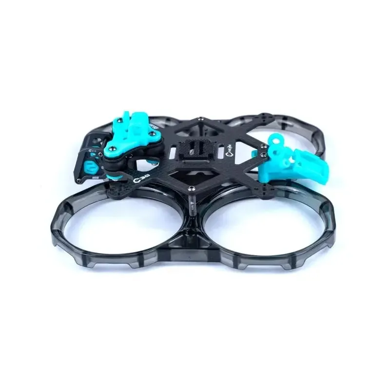 Axisflying cineon C30 / 3 inch indoor cinewhoop / cinematic shooting frame kit Without GPS TPU And Clear Blue-Green