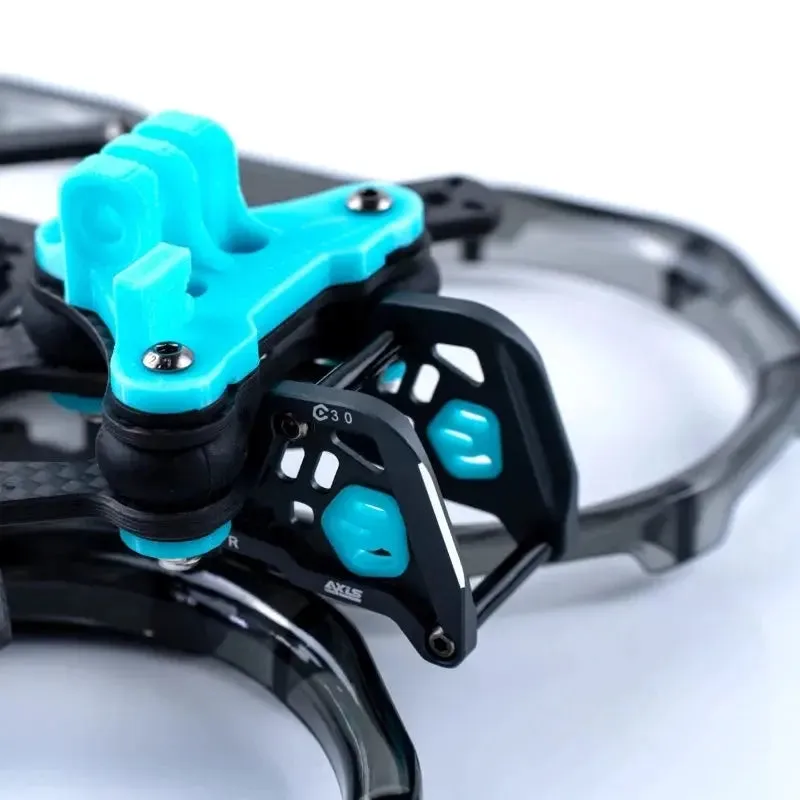 Axisflying cineon C30 / 3 inch indoor cinewhoop / cinematic shooting frame kit Without GPS TPU And Clear Blue-Green