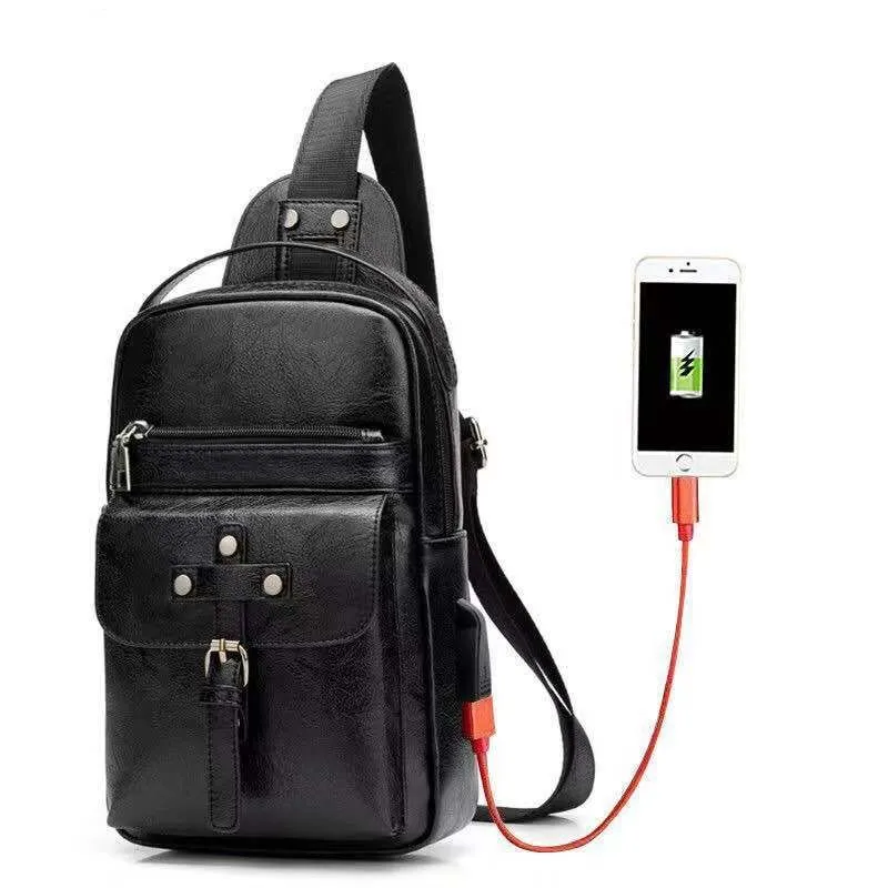 Backpack Waist Shoulder bag compatible with Ebook, Tablet and for Motorola Moto One Zoom (2019) - Black