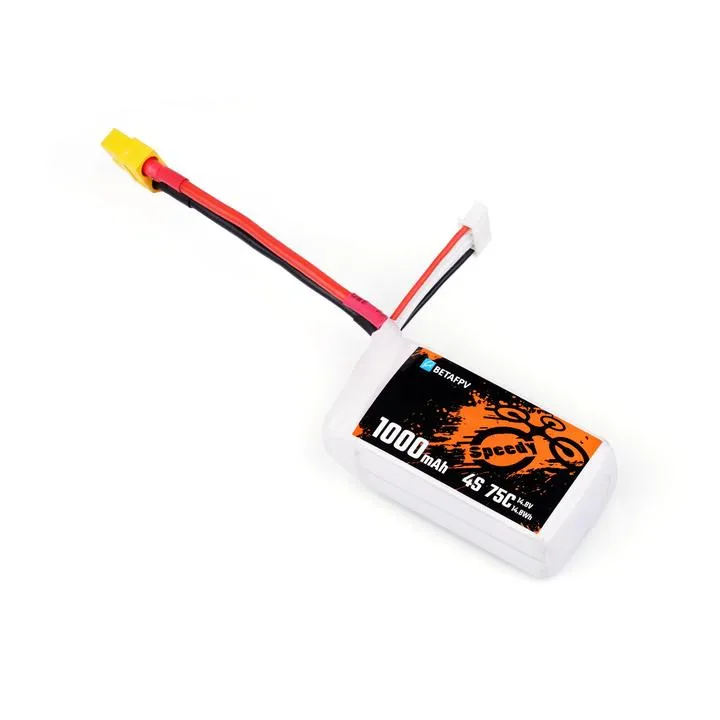 BetaFPV 1000mAh 4S 75C (XT60) (1pc) [DG]
