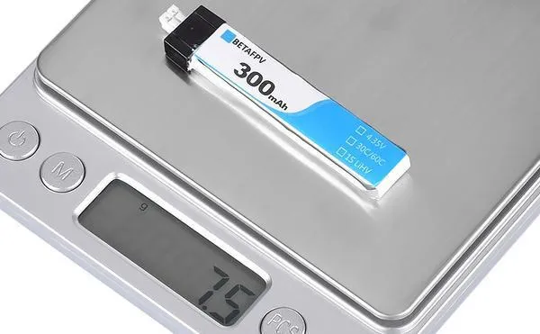 BetaFPV 300mAh 1S 30C PH2 HV Lipo Battery (1pc) [DG]