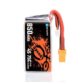 BetaFPV 850mAh 4S 75C XT30 Lipo Battery (1pc) [DG]