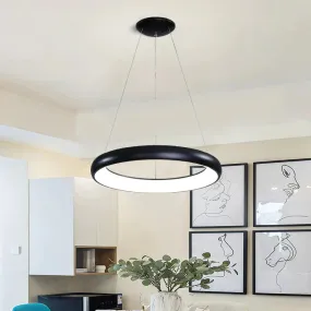 Black Simple Acrylic Ring Pendant