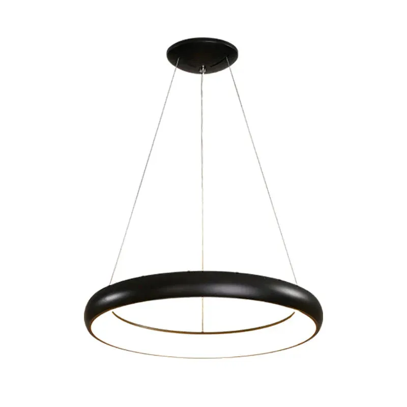 Black Simple Acrylic Ring Pendant