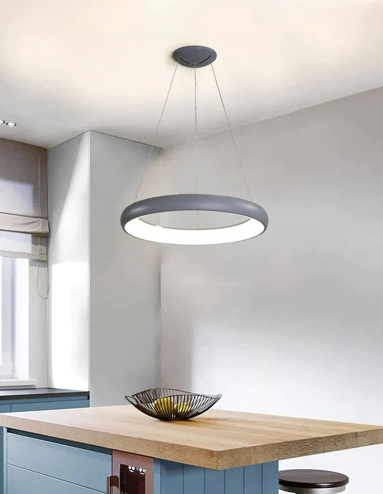 Black Simple Acrylic Ring Pendant