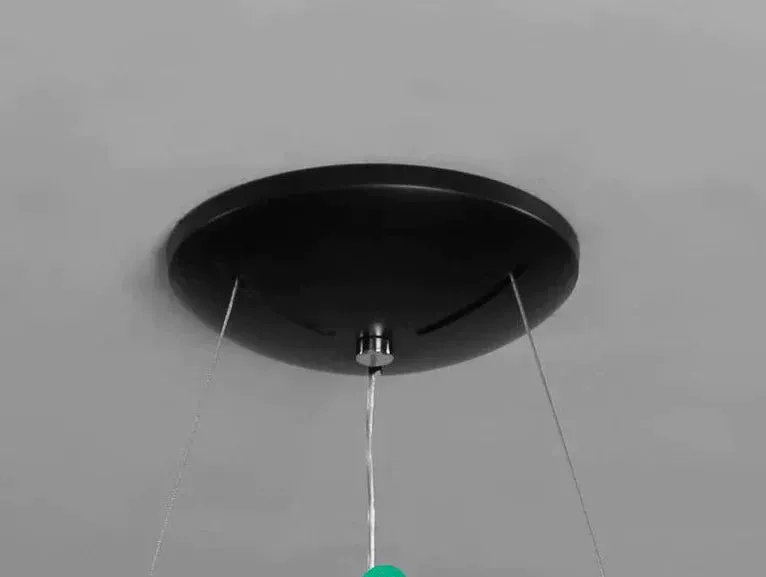 Black Simple Acrylic Ring Pendant
