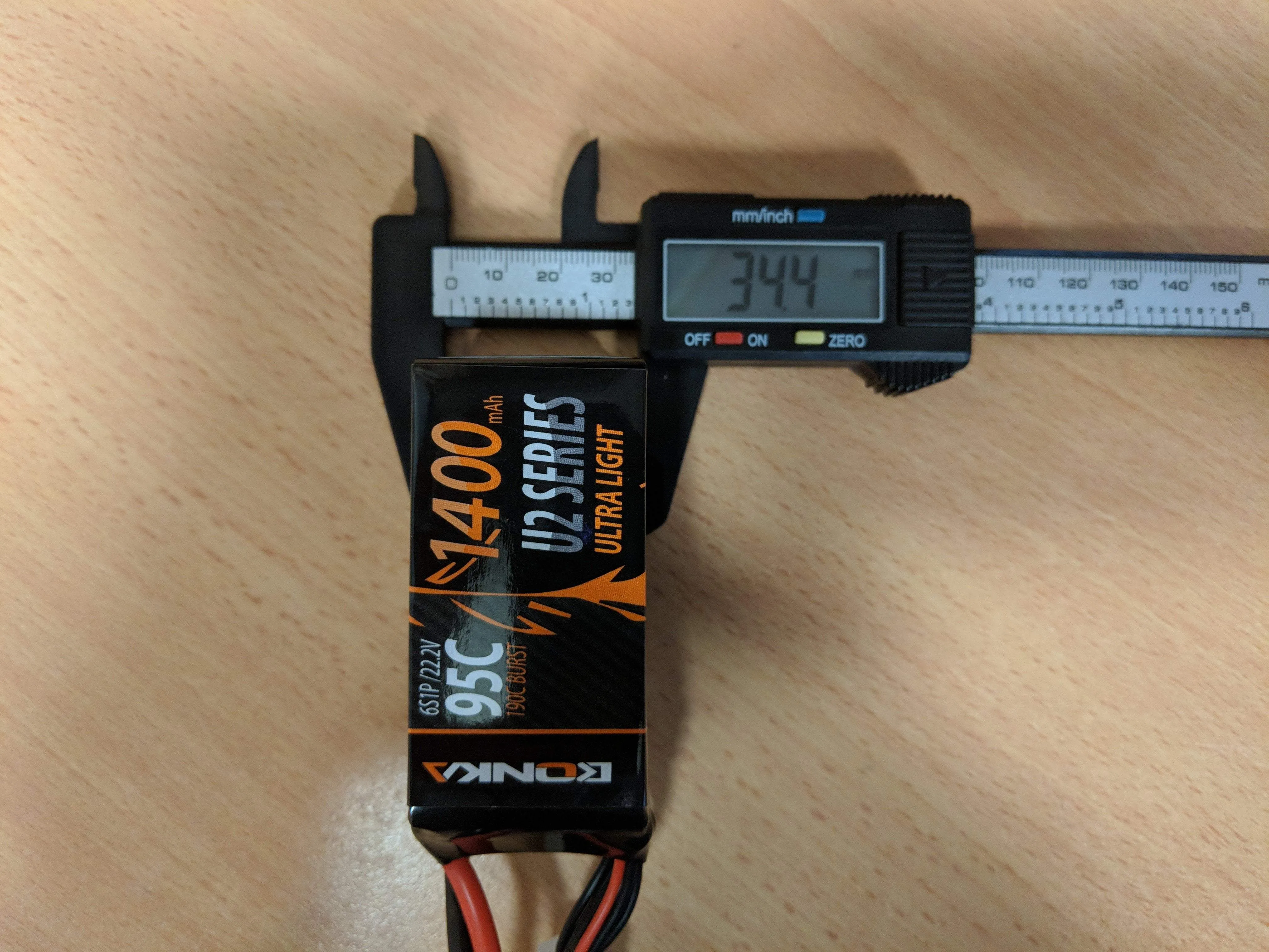 Bonka 1400mAh 6S 22.2V 95C Lipo Battery BKU2-1400/95-6S [DG]