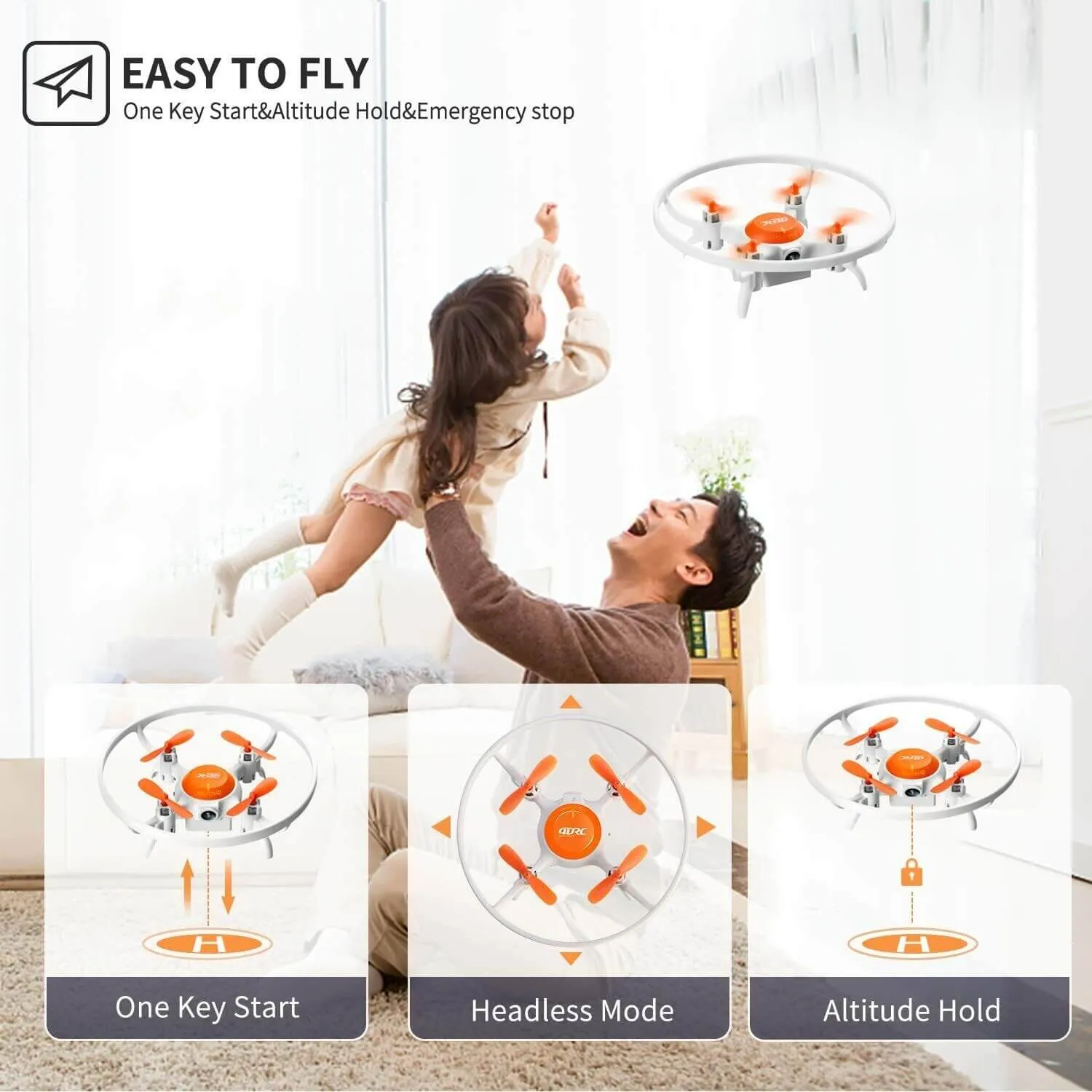 Camera Drone for Beginners Wifi FPV Live Video Quadcopter Remote Control Drone for Boys and Girls