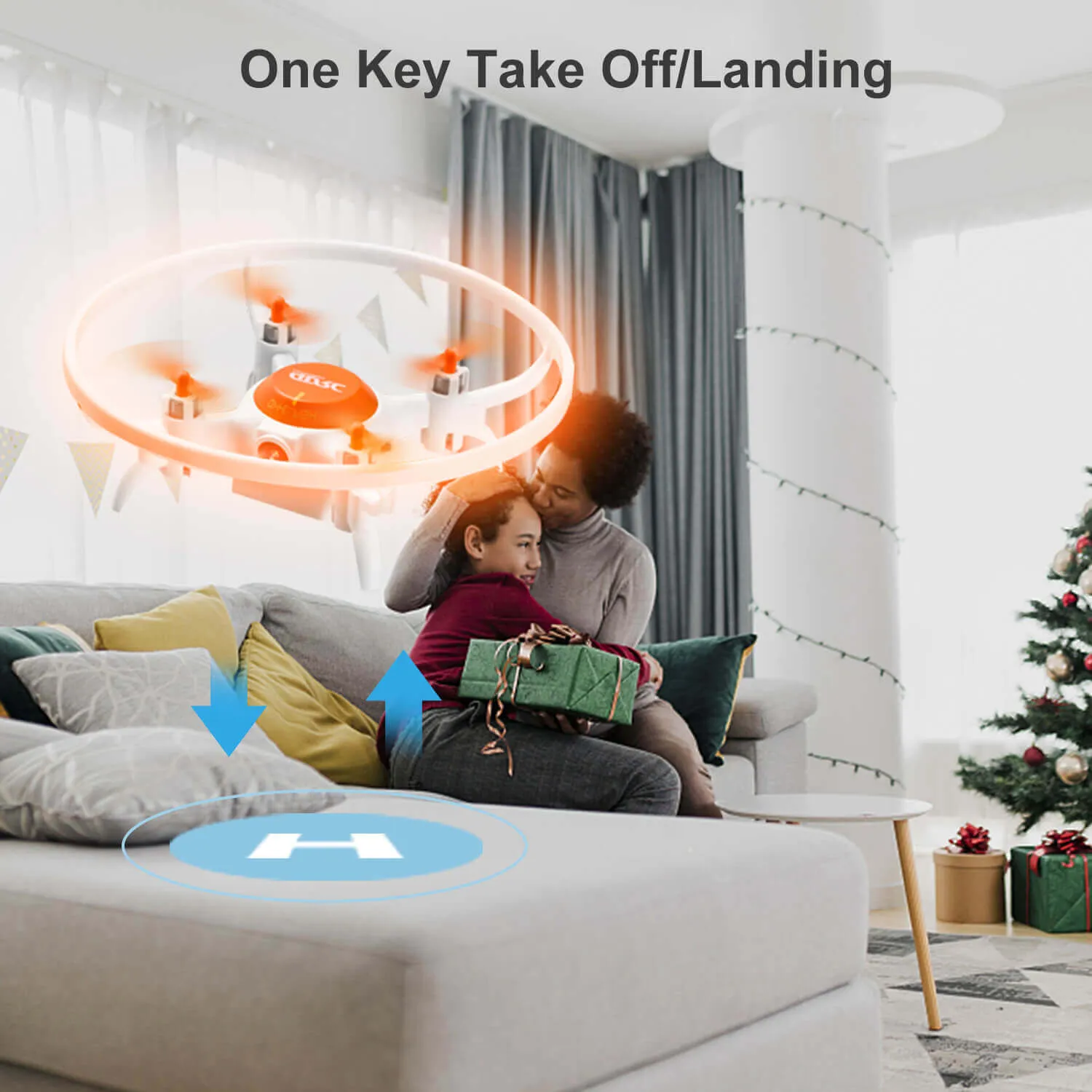 Camera Drone for Beginners Wifi FPV Live Video Quadcopter Remote Control Drone for Boys and Girls