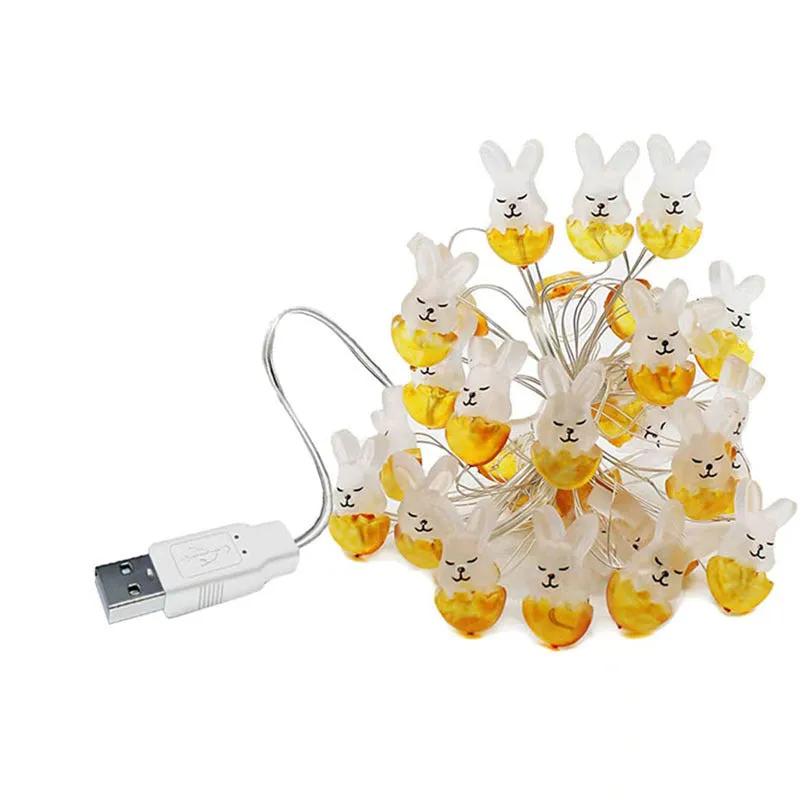 Carrot & Rabbit Easter String Lights | Festive LED Decoration