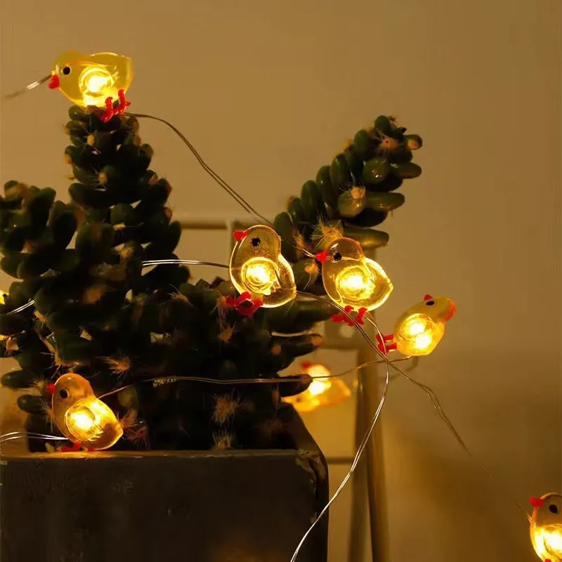 Carrot & Rabbit Easter String Lights | Festive LED Decoration