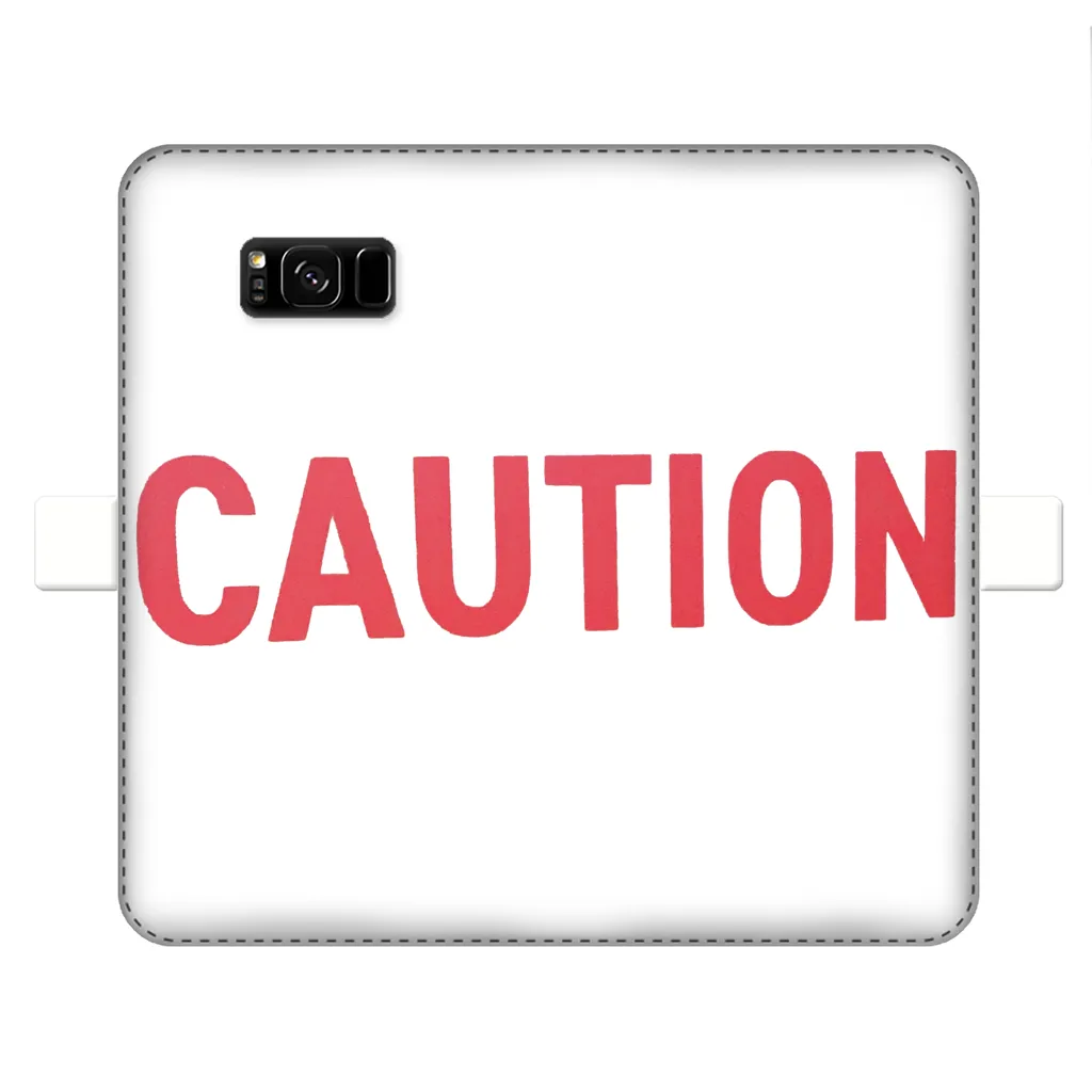 Caution Fully Printed Wallet Cases