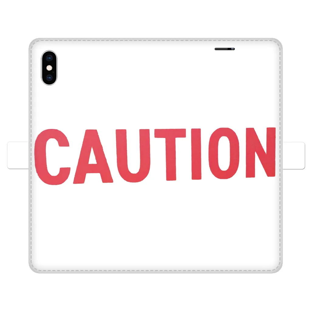 Caution Fully Printed Wallet Cases
