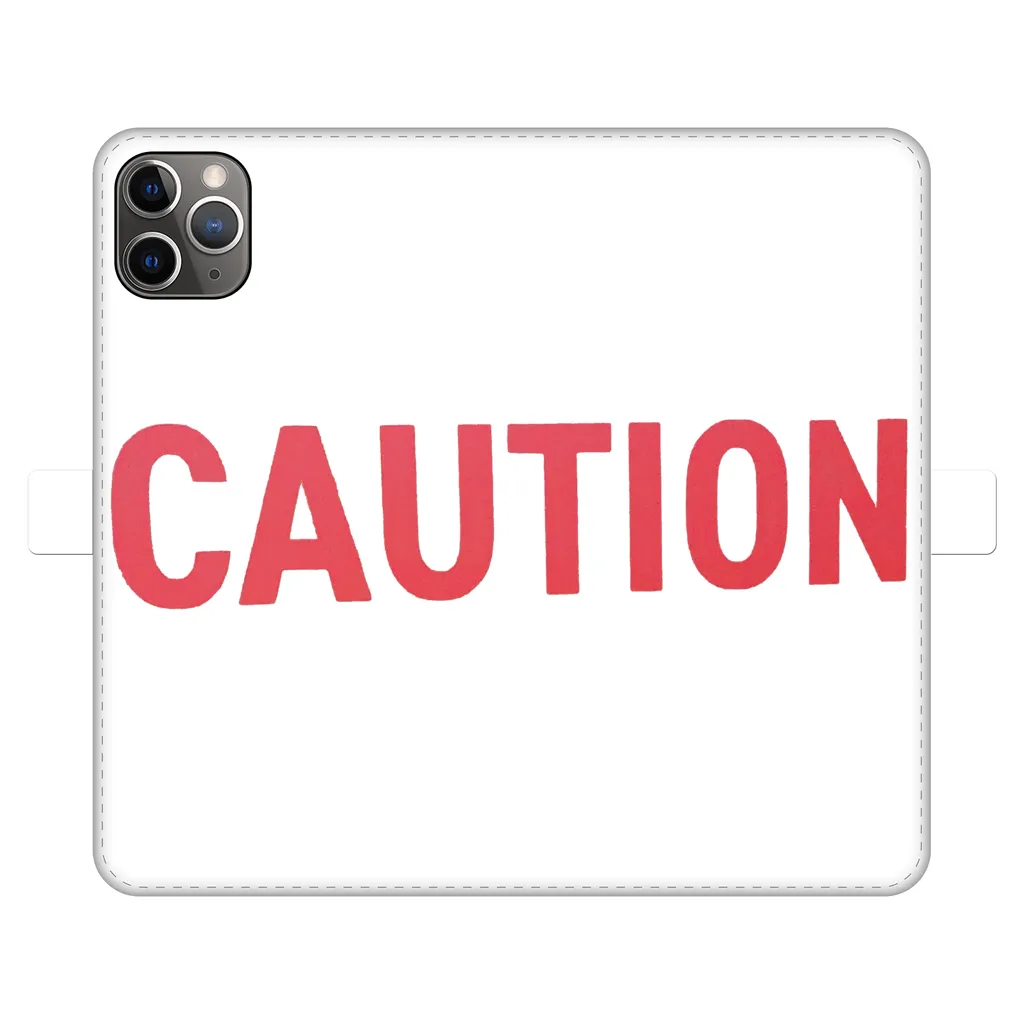 Caution Fully Printed Wallet Cases