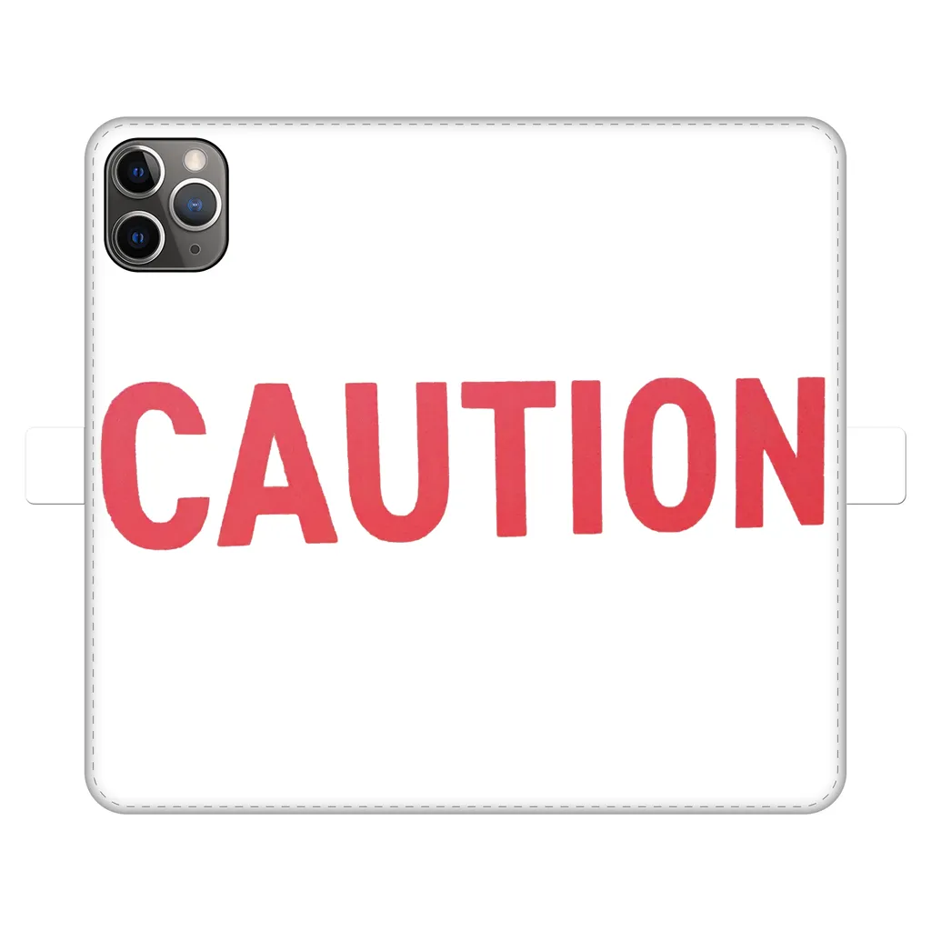 Caution Fully Printed Wallet Cases