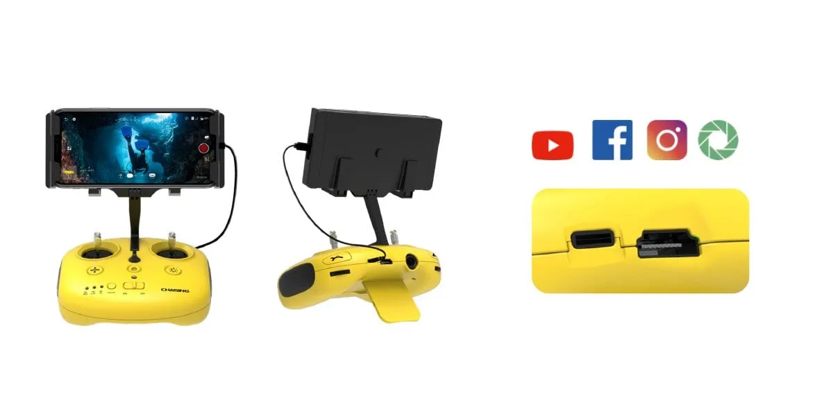 Chasing Gladius Mini S with Robotic Arm Underwater Drone