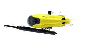 Chasing Gladius Mini S with Robotic Arm Underwater Drone