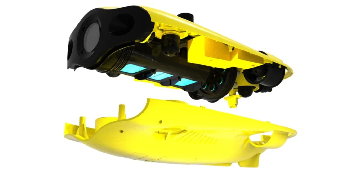Chasing Gladius Mini S with Robotic Arm Underwater Drone