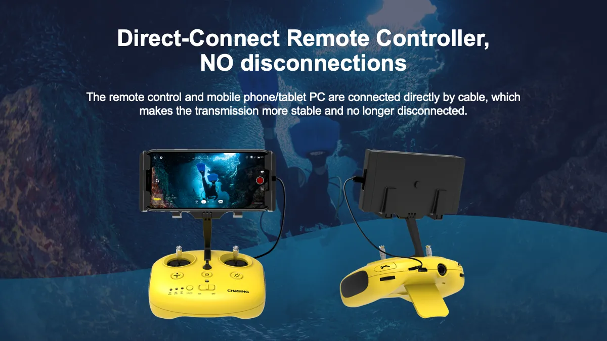 Chasing Gladius Mini S with Robotic Arm Underwater Drone