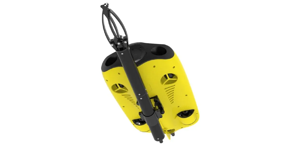 Chasing Gladius Mini S with Robotic Arm Underwater Drone