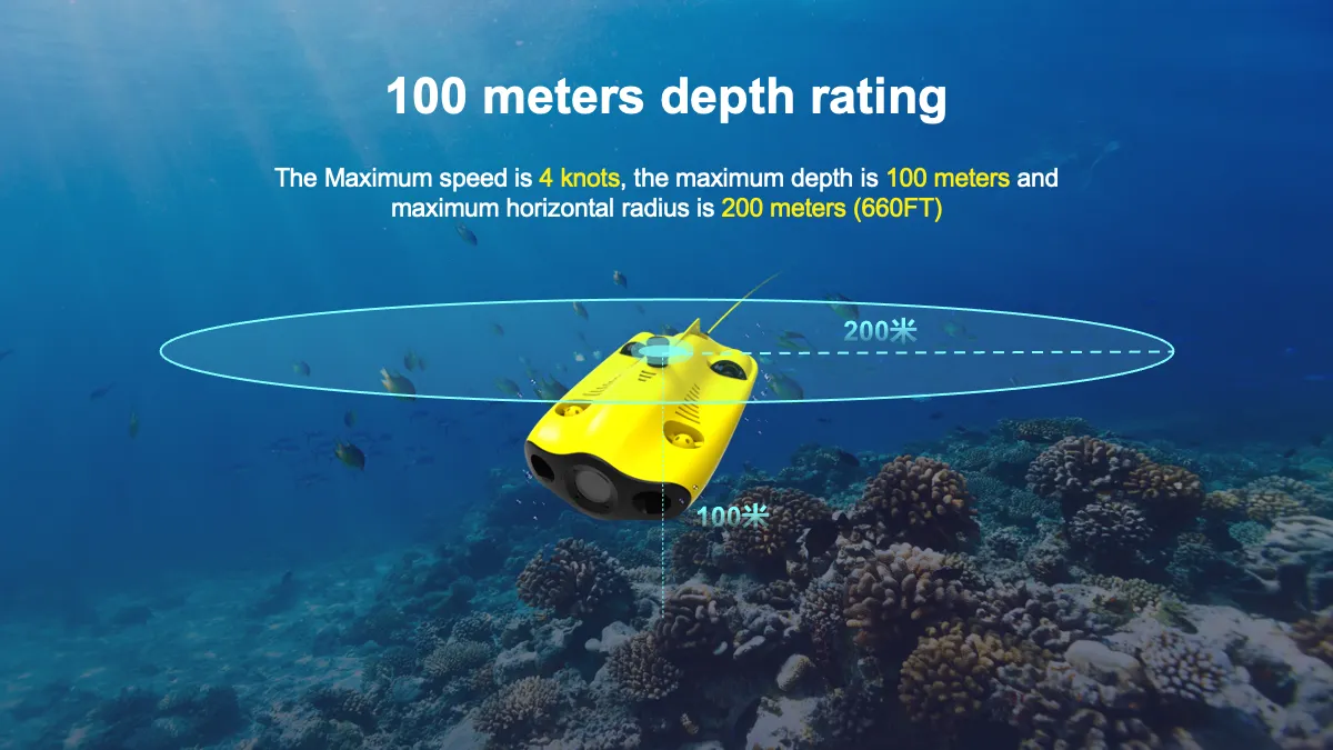 Chasing Gladius Mini S with Robotic Arm Underwater Drone