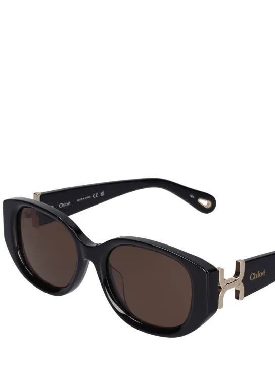 Chloé   Marcie oval bio-acetate sunglasses 