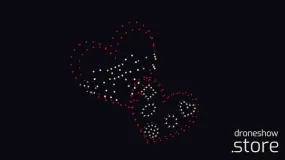 Chocolate box animation - 300 drones