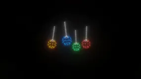 Christmas bubbles animation - 200 drones