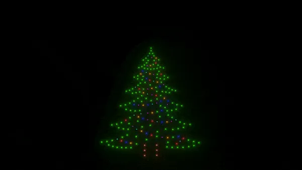 Christmas tree animation - 200 drones