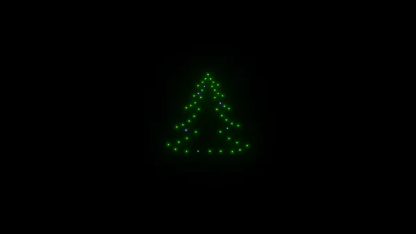 Christmas tree animation - 50 drones